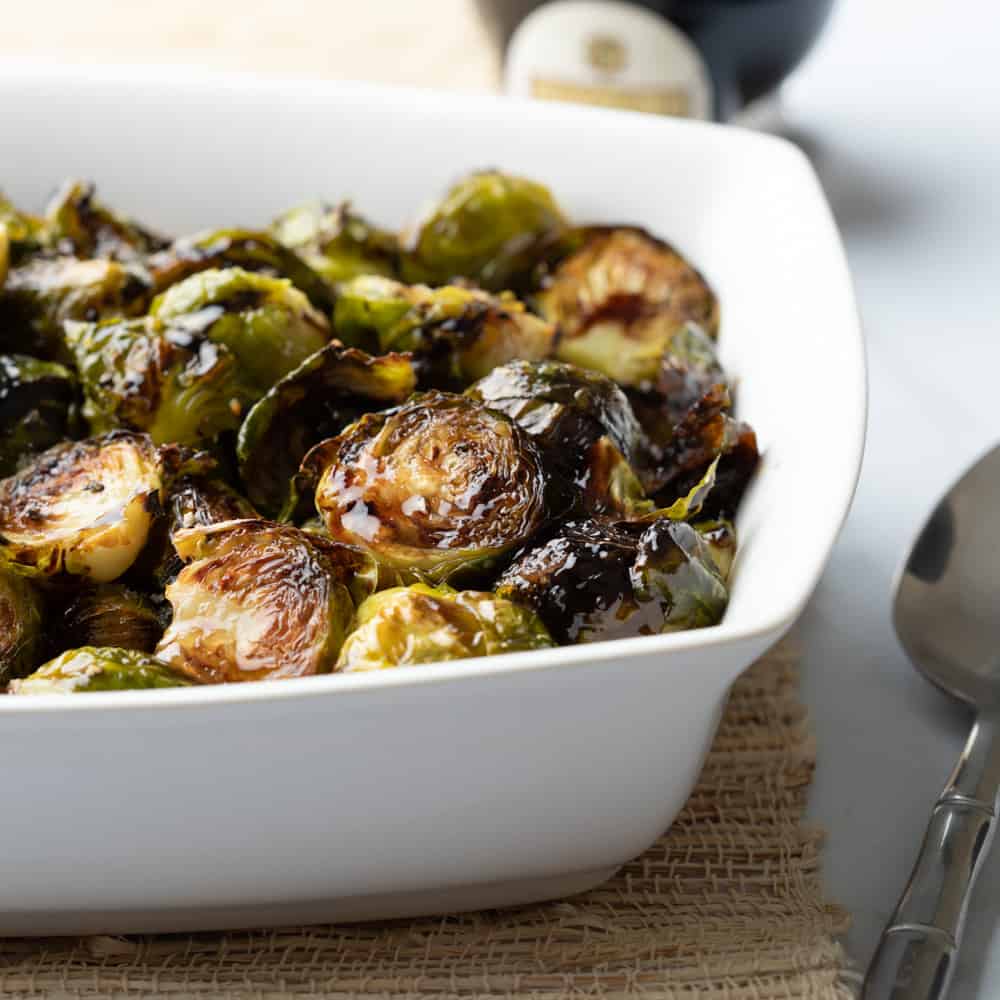 Balsamic & Honey Glazed Brussel Sprouts